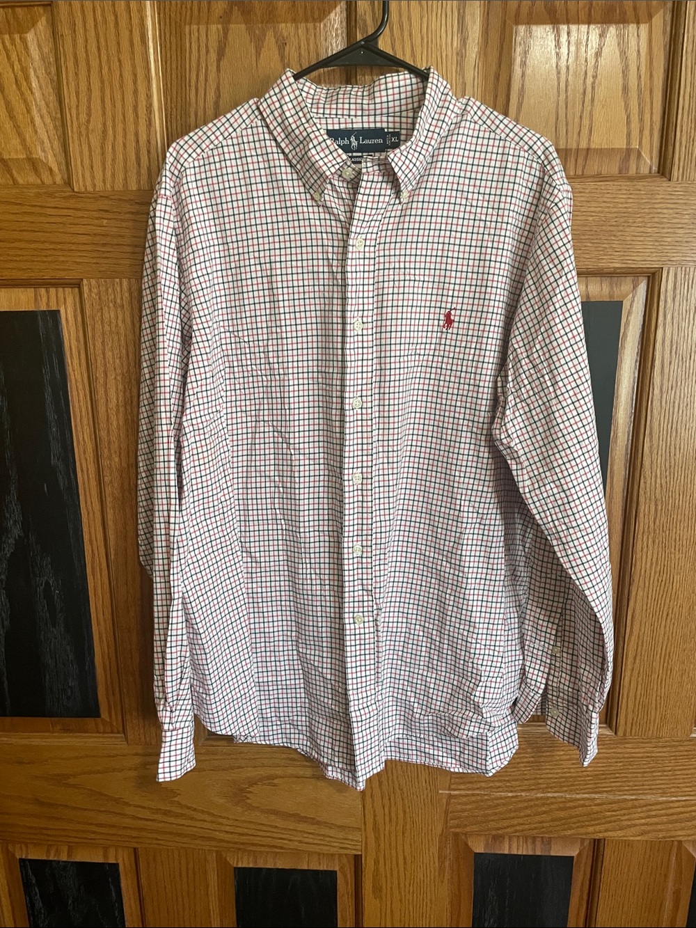 Polo by Ralph Lauren White and Red Check Button-Down Shirt